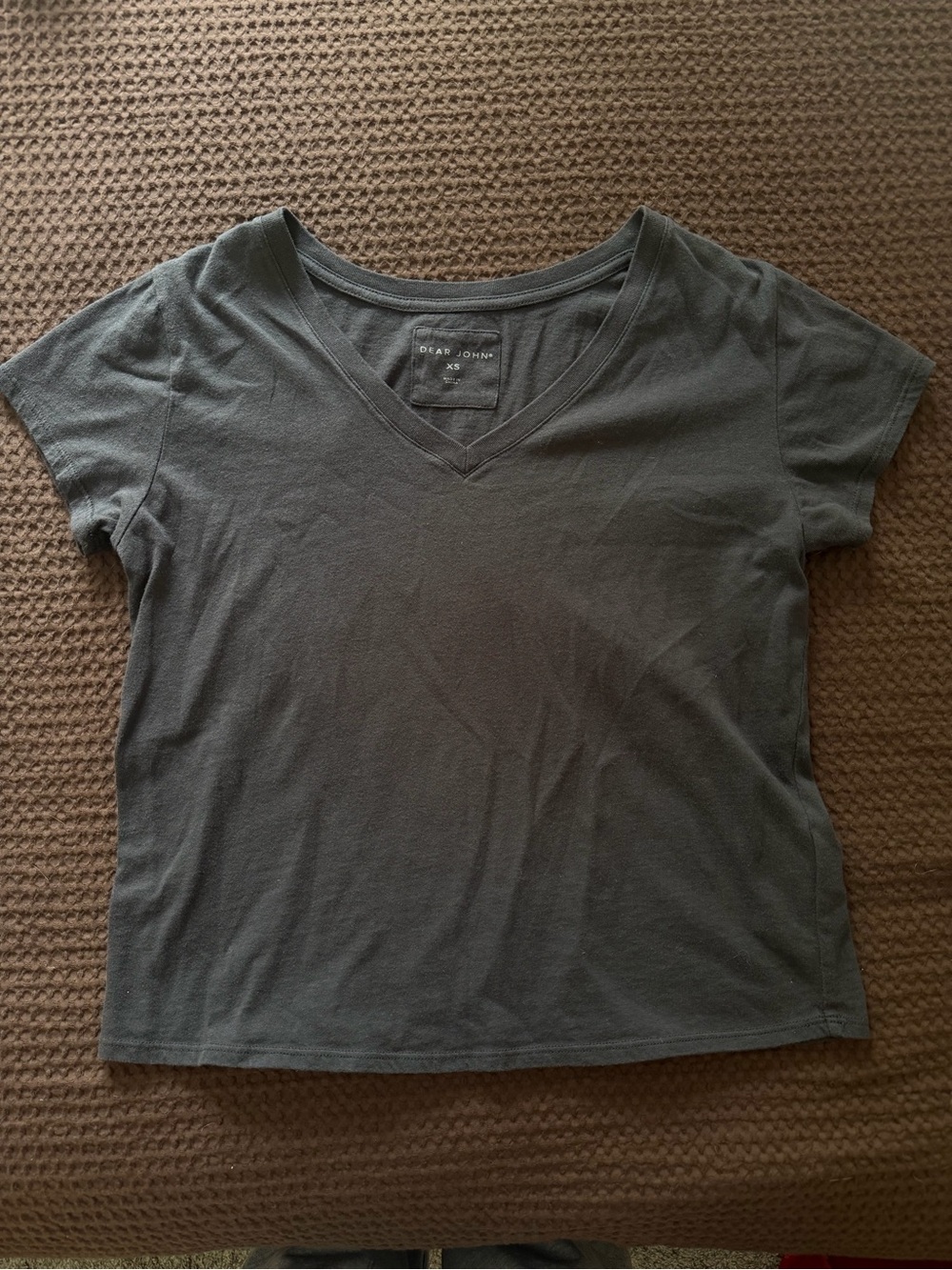 Dear John Charcoal V-Neck Women's Tee